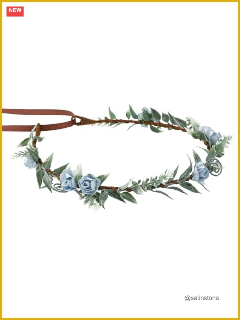 Handmade Fairy Flower Crown Wreath for Women Bridal Cosplay Photo Prop